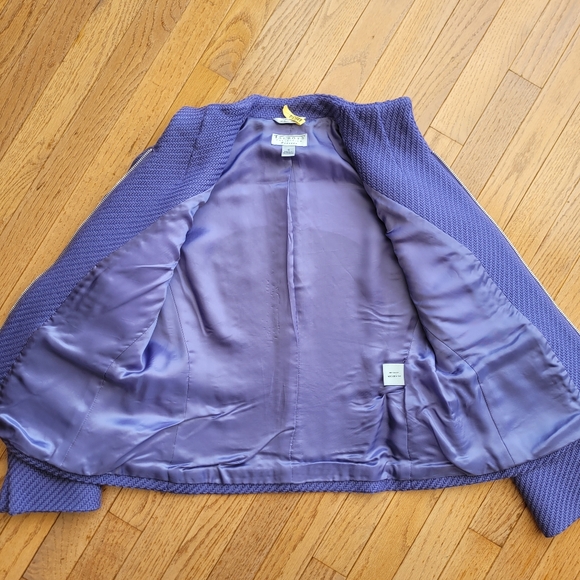 Talbots Collection Wool Jacket Wool Lined Purple Soft Zip Up 10P - Picture 5 of 15